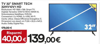 TV 32" SMART TECH 32HV10V1 HD