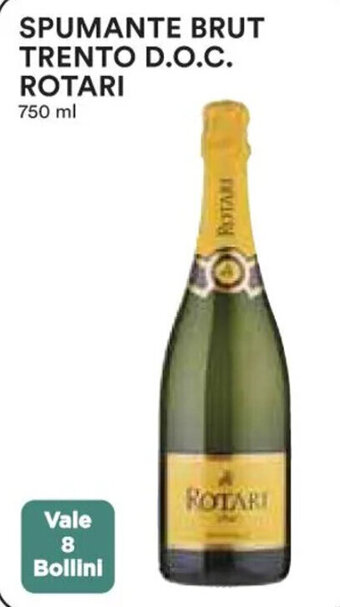 Ipercoop SPUMANTE BRUT TRENTO D.O.C. ROTARI 750 ml offerta