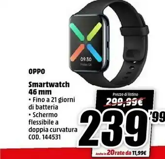 MediaWorld Oppo Smartwach 46 Mm offerta