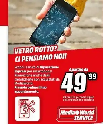 MediaWorld Media World Service Riparazzione Express offerta