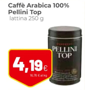Coop Caffè Arabica 100% Pellini Top lattina 250 g offerta