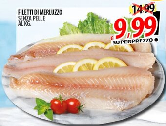 Il Genio Supermercato FILETTI DI MERLUZZO SENZA PELLE offerta