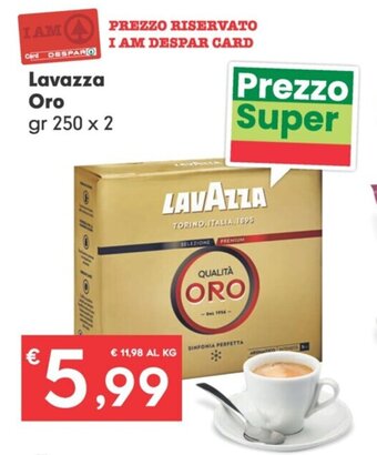 Despar Lavazza Oro gr 250 x 2 offerta