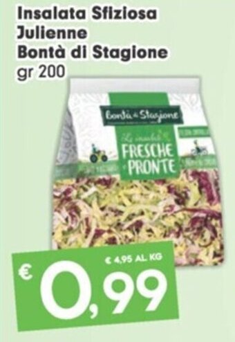 Despar Insalata Sfiziosa Julienne Bontà di Stagione gr 200 offerta