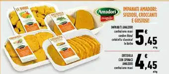 Conad Amadori Impanati Confezione Maxi Cordon Bleu offerta