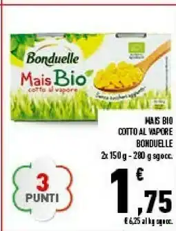 Conad Bonduelle Mais Biologico Cotto Al Vapore offerta