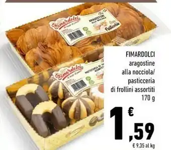 Conad Fimardolci Aragostine Alla Nocciola/Pasticceria Di Frollini offerta