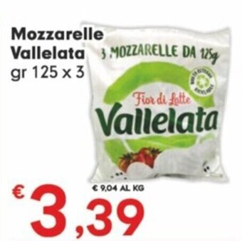 Despar Mozzarelle Vallelata gr 125 x 3 offerta