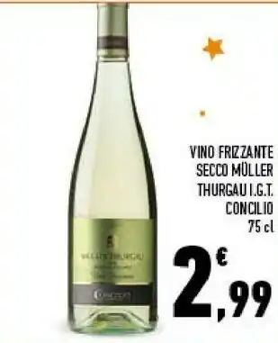 Conad Concilio Vino Frizzante Secco Muller Thurgau Igt offerta