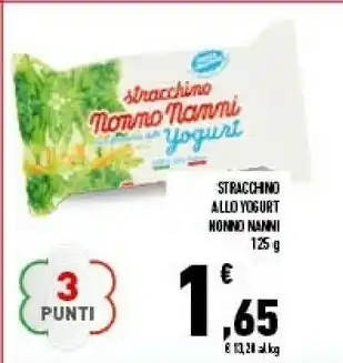 Conad Nonno Nanni Stracchino Allo Yogurt offerta
