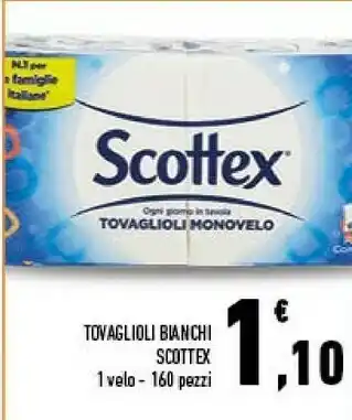 Conad Scottex Tovaglioli Bianchi offerta