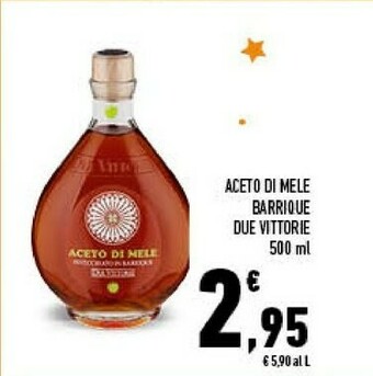Conad Due vittorie Aceto Di Mele 500 G(ml) offerta