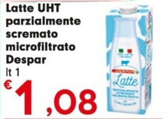 Despar Latte UHT parzialmente scremato microfiltrato Despar It 1 offerta