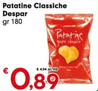 Despar Patatine Classiche Despar gr 180 offerta