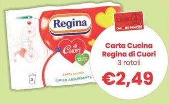Despar Carta Cucina Regina di Cuori 3 rotoli offerta