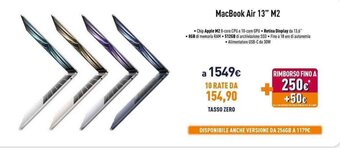 Unieuro MacBook Air 13" M2 offerta