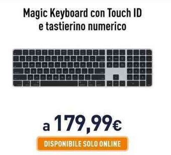 Unieuro Magic Keyboard con Touch ID e tastierino numerico offerta