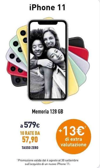 Unieuro iPhone 11 offerta