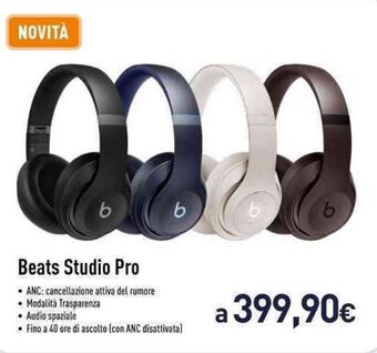 Unieuro Beats Studio Pro offerta