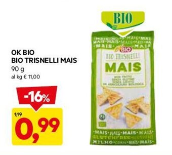 DPiù OK BIO BIO TRISNELLI MAIS 90 g offerta