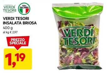 DPiù VERDI TESORI INSALATA BRIOSA 400 g offerta