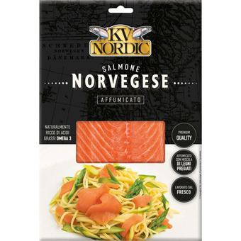 Spazio Conad Salmone norvegese affumicato kv nordic offerta