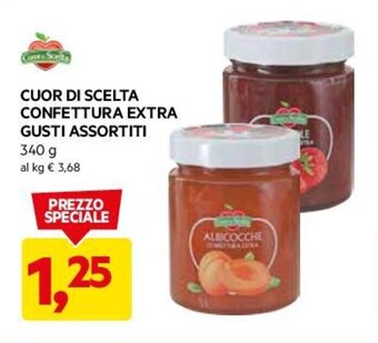DPiù CUOR DI SCELTA CONFETTURA EXTRA GUSTI ASSORTITI 340 g offerta