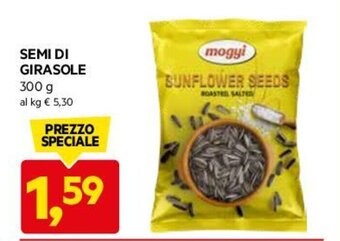 DPiù mogyi SEMI DI GIRASOLE 300 g offerta