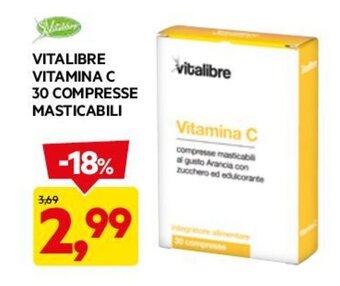 DPiù VITALIBRE VITAMINA C 30 COMPRESSE MASTICABILI offerta