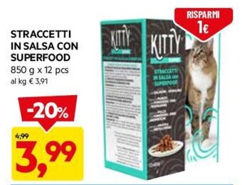 DPiù STRACCETTI IN SALSA CON SUPERFOOD 850 g x 12 pcs offerta