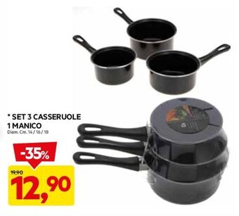 SET 3 CASSERUOLE 1 MANICO