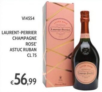 LAURENT-PERRIER CHAMPAGNE ROSE' ASTUC RUBAN CL 75