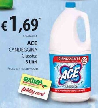 Extra Supermercati ACE CANDEGGINA Classica 3 Litri offerta