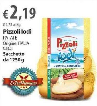 Extra Supermercati Pizzoli lodì PATATE 1250 g offerta