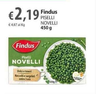 Extra Supermercati Findus PISELLI NOVELLI 450 g offerta