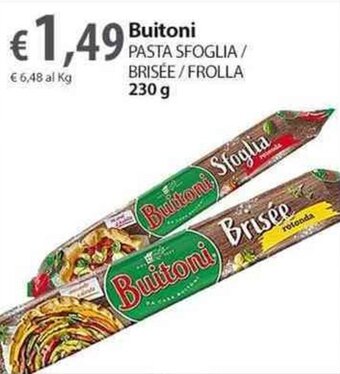 Extra Supermercati Buitoni PASTA SFOGLIA/ BRISÉE/FROLLA 230 g offerta