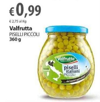 Extra Supermercati Valfrutta PISELLI PICCOLI 360 g offerta