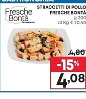 Pam Fresche bonta straccetti di pollo offerta