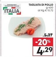 Pam Tagliata di pollo offerta