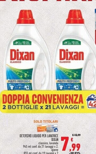 Conad Superstore Dixan detersivo liquido per lavatrice offerta