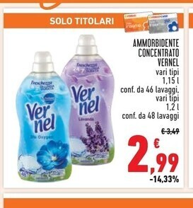Conad Superstore Vernel ammorbidente concentrato offerta