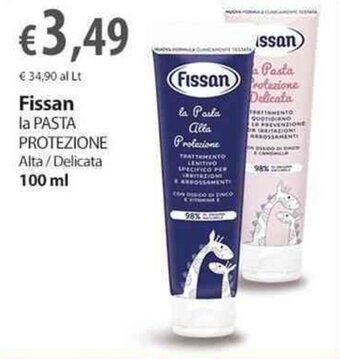 Extra Supermercati Fissan la PASTA PROTEZIONE Alta/Delicata 100 ml offerta