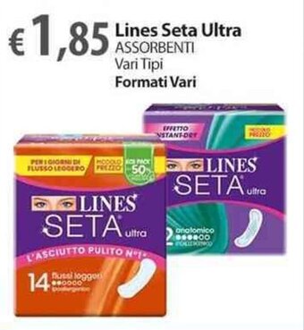 Extra Supermercati Lines Seta Ultra ASSORBENTI Vari Tipi offerta