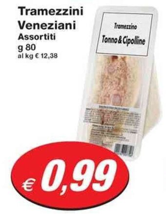Prix Quality Tramezzini Veneziani Assortiti g 80 offerta