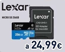 Unieuro Lexar micro sd 256gb offerta