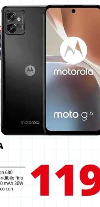 Comet Motorola moto g32 offerta