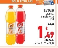 Conad Gatorade arancia , arancia rossa offerta