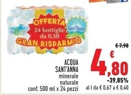 Conad Sant'anna acqua offerta