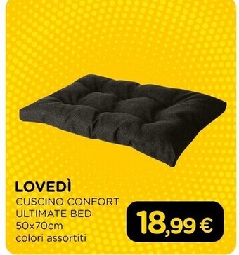 Arcaplanet Lovedi cuscino confort ultimate bed 50x70cm colori assortiti offerta