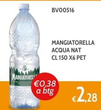 Italy Cash and Carry MANGIATORELLA ACQUA NAT CL 150 X6 PET offerta
